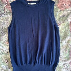 Zara Dark Blue Knit Top